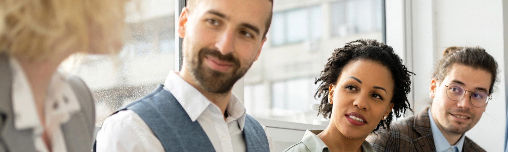 a group of young professionals